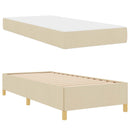 Sengestel med madras Creme 90 x 200 cm Stof