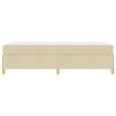 Sengestel med madras Creme 90 x 200 cm Stof