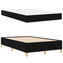Sengestel med madras Sort 120 x 190 cm Stof