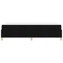 Sengestel med madras Sort 120 x 190 cm Stof