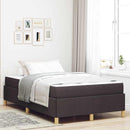 Sengestel med madras Mørk Brun 120 x 190 cm Stof