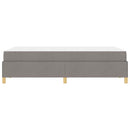 Sengestel med madras Gråbrun 120 x 190 cm Stof