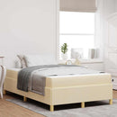 Sengestel med madras Creme 120 x 190 cm Stof