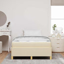 Sengestel med madras Creme 120 x 190 cm Stof