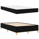 Sengestel med madras Sort 120 x 200 cm Stof