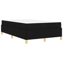 Sengestel med madras Sort 120 x 200 cm Stof