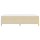 Sengestel med madras Creme 120 x 200 cm Stof