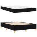 Sengestel med madras Sort 140 x 190 cm Stof