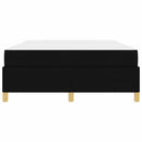 Sengestel med madras Sort 140 x 190 cm Stof