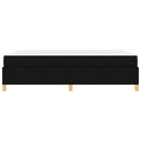 Sengestel med madras Sort 140 x 190 cm Stof