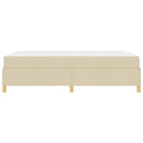 Sengestel med madras Creme 140 x 190 cm Stof
