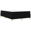 Sengestel med madras Sort 160 x 200 cm Stof
