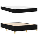 Sengestel med madras Sort 160 x 200 cm Stof