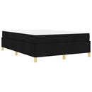 Sengestel med madras Sort 160 x 200 cm Stof