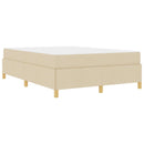 Sengestel med madras Creme 160 x 200 cm Stof
