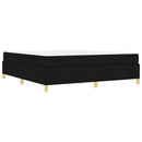 Sengestel med madras Sort 180 x 200 cm Stof
