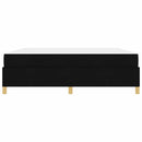 Sengestel med madras Sort 180 x 200 cm Stof