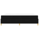 Sengestel med madras Sort 180 x 200 cm Stof