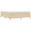 Sengestel med madras Creme 180 x 200 cm Stof