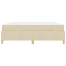 Sengestel med madras Creme 180 x 200 cm Stof
