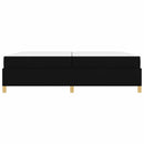 Sengestel med madras Sort 200 x 200 cm Stof