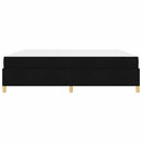 Sengestel med madras Sort 200 x 200 cm Stof