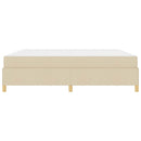Sengestel med madras Creme 200 x 200 cm Stof