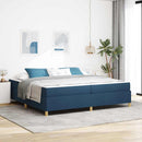 Sengestel med madras Blå 200 x 200 cm Stof