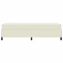 Sengestel med madras Creme 80 x 200 cm Stof
