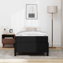Sengestel med madras Sort 90 x 190 cm Stof