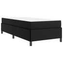 Sengestel med madras Sort 90 x 190 cm Stof