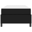 Sengestel med madras Sort 90 x 190 cm Stof