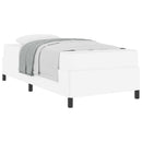 Sengestel med madras Hvid 90 x 190 cm Stof