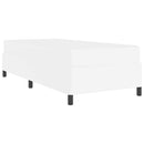 Sengestel med madras Hvid 90 x 190 cm Stof
