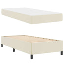 Sengestel med madras Creme 90 x 190 cm Stof