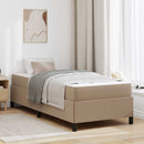 Sengestel med madras Cappuccino 90 x 190 cm Stof