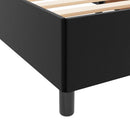 Sengestel med madras Sort 90 x 200 cm Stof