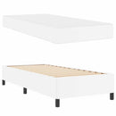Sengestel med madras Hvid 90 x 200 cm Stof