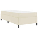 Sengestel med madras Creme 90 x 200 cm Stof