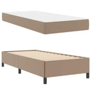 Sengestel med madras Cappuccino 90 x 200 cm Stof
