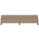 Sengestel med madras Cappuccino 90 x 200 cm Stof