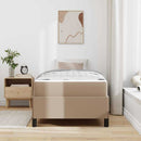 Sengestel med madras Cappuccino 100 x 200 cm Stof