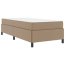 Sengestel med madras Cappuccino 100 x 200 cm Stof