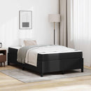 Sengestel med madras Sort 120 x 190 cm Stof