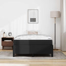 Sengestel med madras Sort 120 x 190 cm Stof