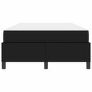 Sengestel med madras Sort 120 x 190 cm Stof