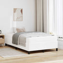Sengestel med madras Hvid 120 x 190 cm Stof