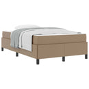 Sengestel med madras Cappuccino 120 x 190 cm Stof