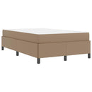 Sengestel med madras Cappuccino 120 x 190 cm Stof