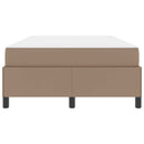 Sengestel med madras Cappuccino 120 x 190 cm Stof